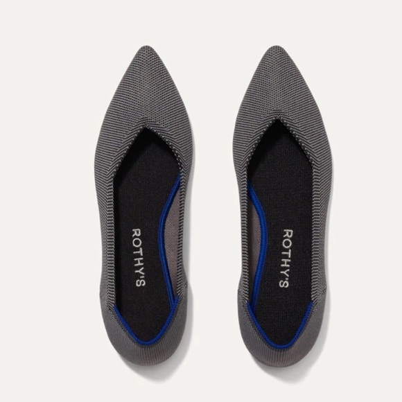 Rothy's Shoes Rothys The Point Cloud Grey Birdseye Flats 6 Poshmark